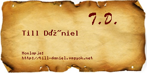 Till Dániel névjegykártya