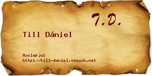 Till Dániel névjegykártya