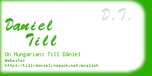 daniel till business card